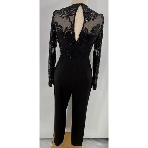 Euc Michael Kors Black Sequin Pantsuit Size 2 - Picture 5 of 7